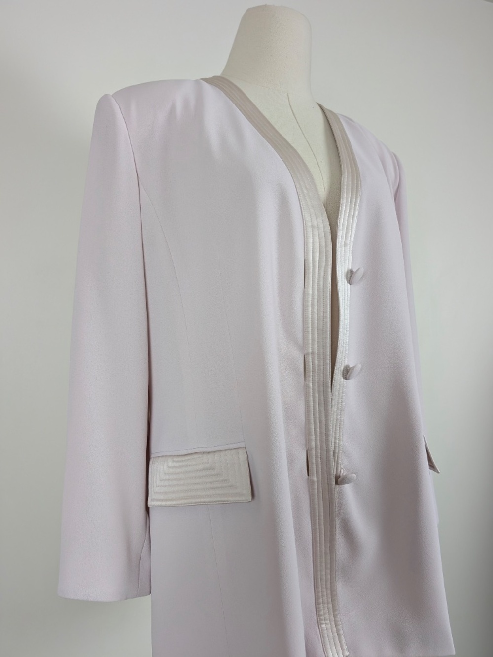 Vintage Pastel Oversized Blazer Button Down Size 14 Pink (v) - Picture 13 of 13